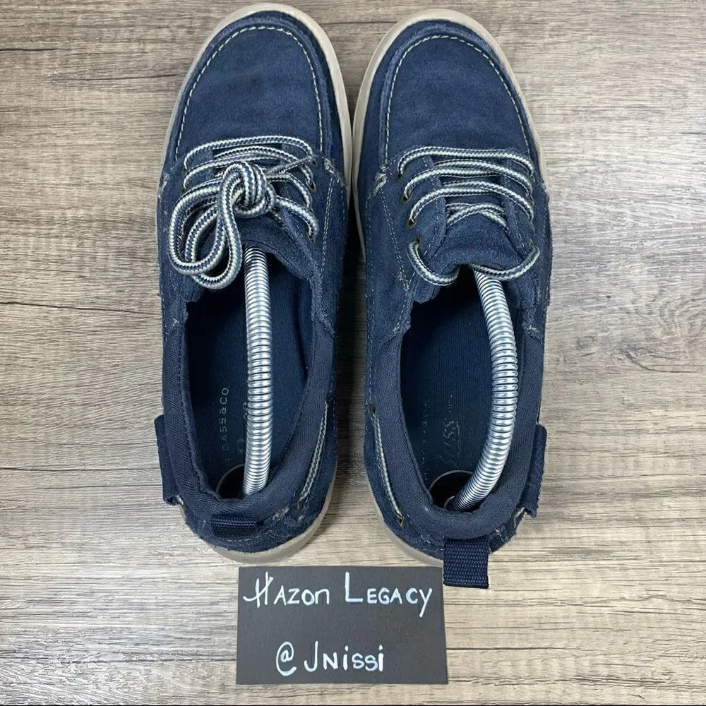G.H. Bass~Men’s~”Hooper”~Navy Blue~Suede Shoes~Size 7.5 Wide‎
